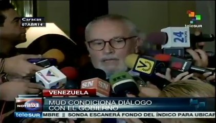 Oposición venezolana condiciona diálogo con gobierno