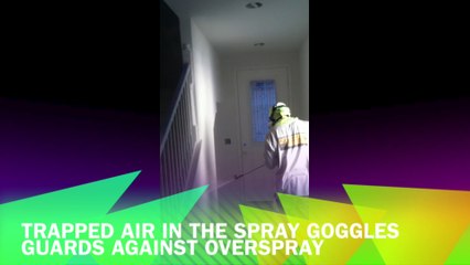 Ninja Spray Goggles In Use