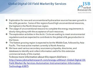 Global Digital Oil Field Market By Services