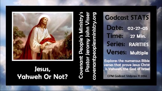 Jesus, Yahweh Or Not?  video dailymotion