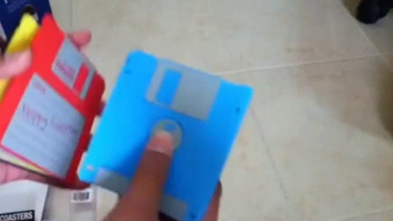Floppy disk coaster