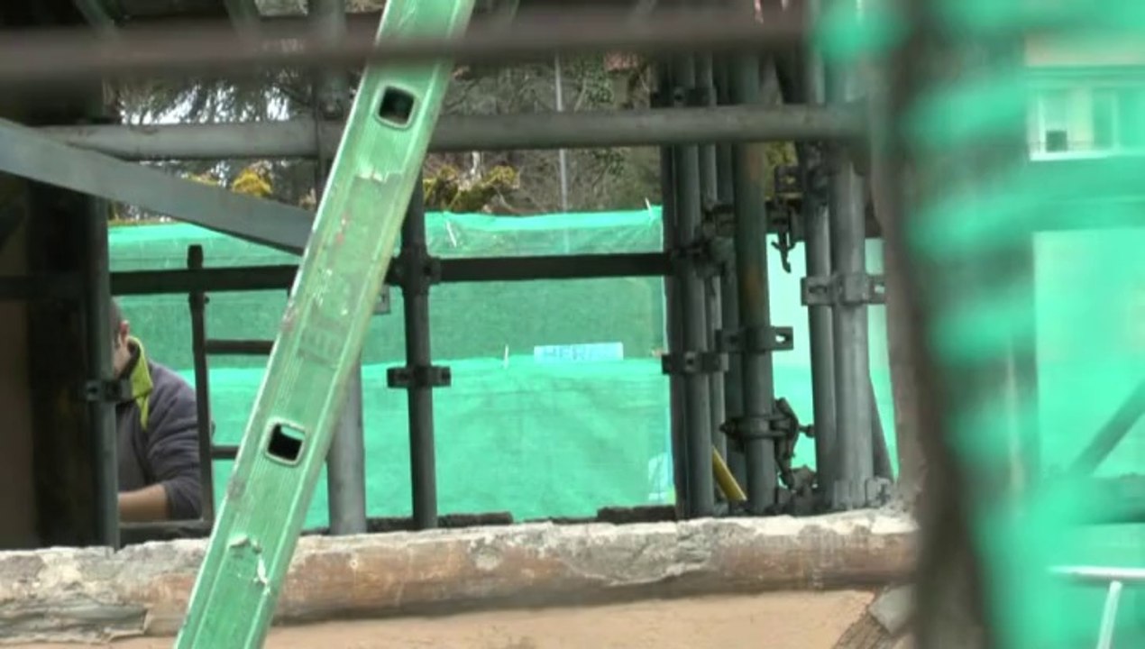 LES  W-D.D. MICHOU NEWS - 12 FEVRIER 2014 - PREPARATION DU CHANTIER DU KIOSQUE  AVANT DEBUT DES TRAVAUX.