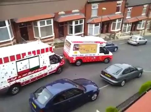 Gros fight entre 2 vendeurs de glaces! Une vraie mafia...