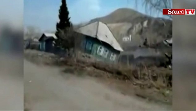 Bir evi saniyeler içinde böyle yuttu