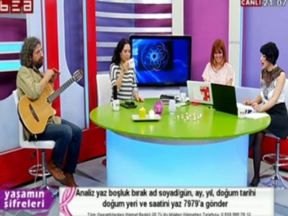 "YAŞAMIN ŞİFRELERİ" TV programı. 2. Bölüm. Nilda Ferhan Efeçınar, Eylem Şara Calp, Şelale Şehnaz Sam