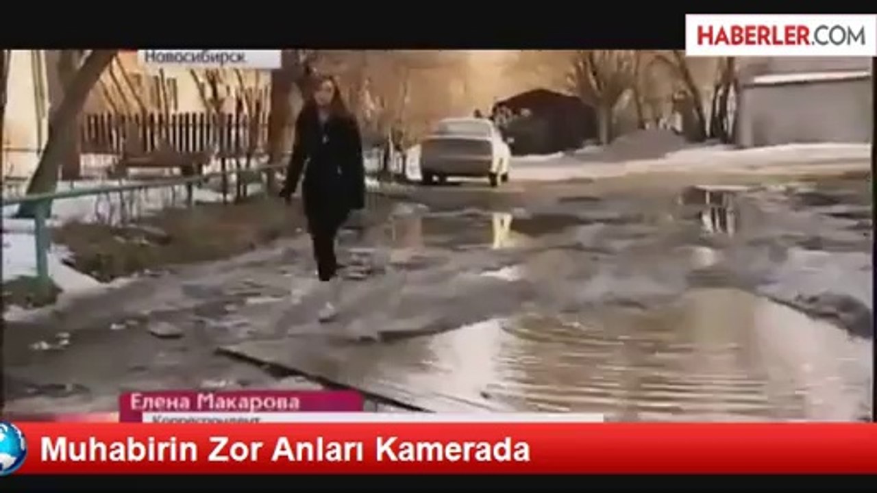 Muhabirin Zor Anları Kamerada Videosu
