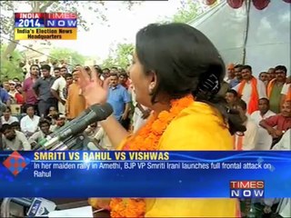 Smriti hits campaign trail