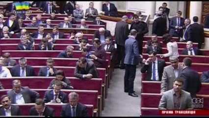 Fight in Ukrainian parliament - Bójka w parlamencie ukraińskim!