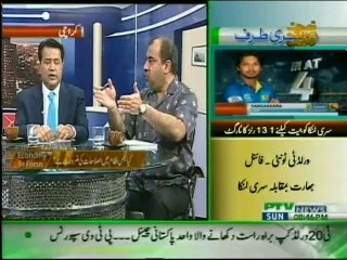 At a panel discussion on Economy at PTV News. Part-IV