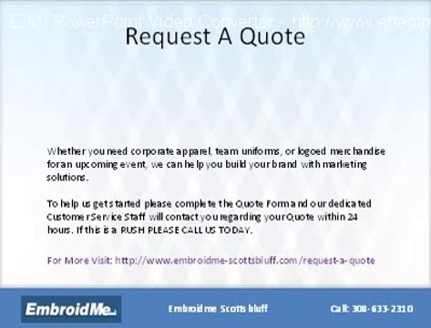 EmbroidMe of Scottsbluff : Embroidery, Screen Printing & Promotional Products