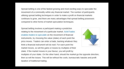 ActivTrades – Spread betting explained