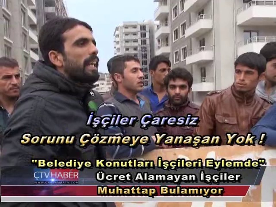 3 Aydır Maaşlarını Alamayan Belediye Konutları İşçileri Eylemde