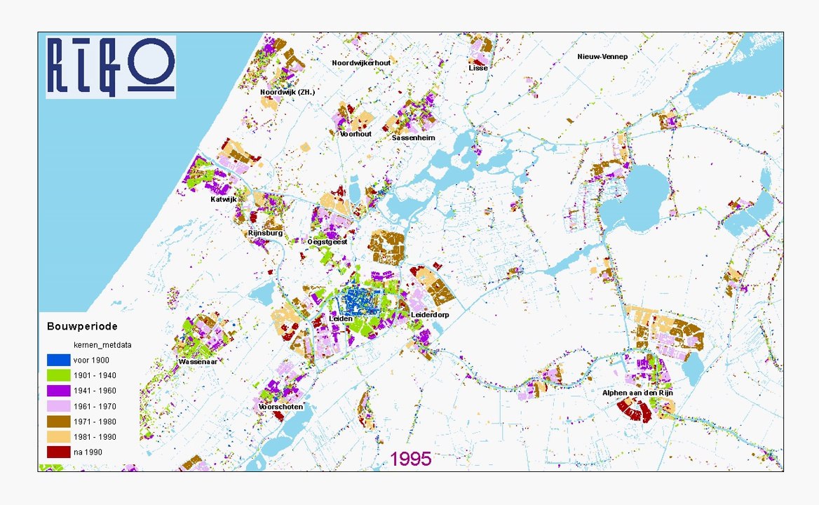 Leiden en Alphen aan de Rijn door de jaren heen