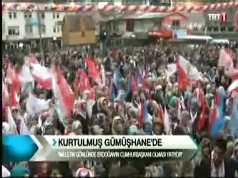 Numan Kurtulmuş, Gümüşhanede Milletin Cumhurbaşkanlığı Seçiminde Başbakan Erdoğan'ın Cumhurbaşkanı Olması İstediğini Söyledi