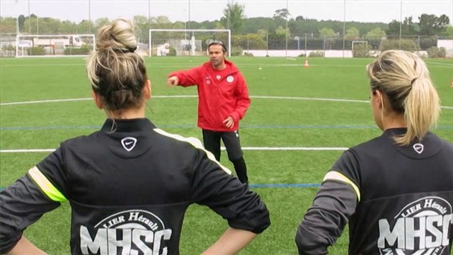 Jean-Louis Saez avant OL-MHSC (Coupe de France féminine)