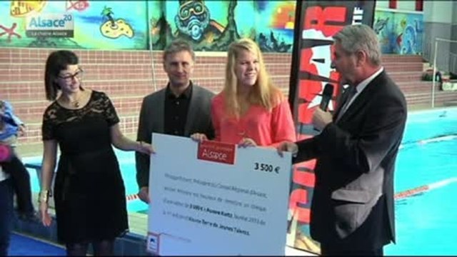 Aurore reçoit le trophée Alsace Terre de jeunes talents