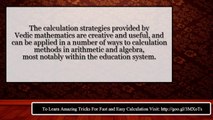 shortcut method vedic maths learning Easy Calculator