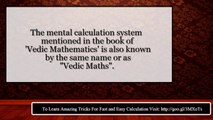 convert vedic maths learning Fast Calculator