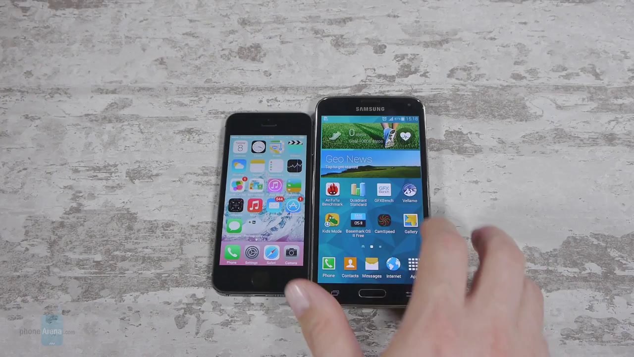 Samsung Galaxy S5 vs Apple iPhone 5s