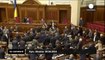 Scuffles break out in Ukrainian parliament