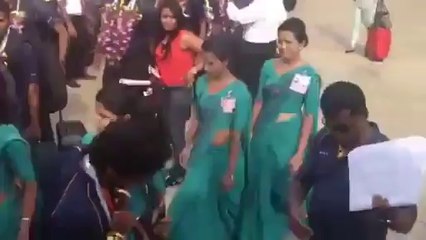 What a great welcome of Sri Lankan team  at home after the winning the T 20 world cup