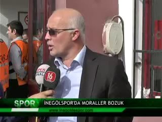 İNEGÖLSPOR'DA MORALLER BOZUK
