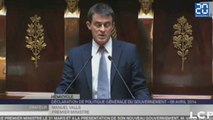 Valls vient chercher la confiance à l'Assemblée nationale