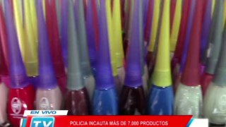 Chiclayo: Policía incauta mas de 7000 productos de belleza 07 04 14