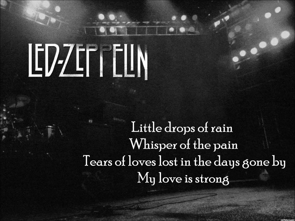 Led Zeppelin~~Thank you~~Lyrics on screen - YouTube
