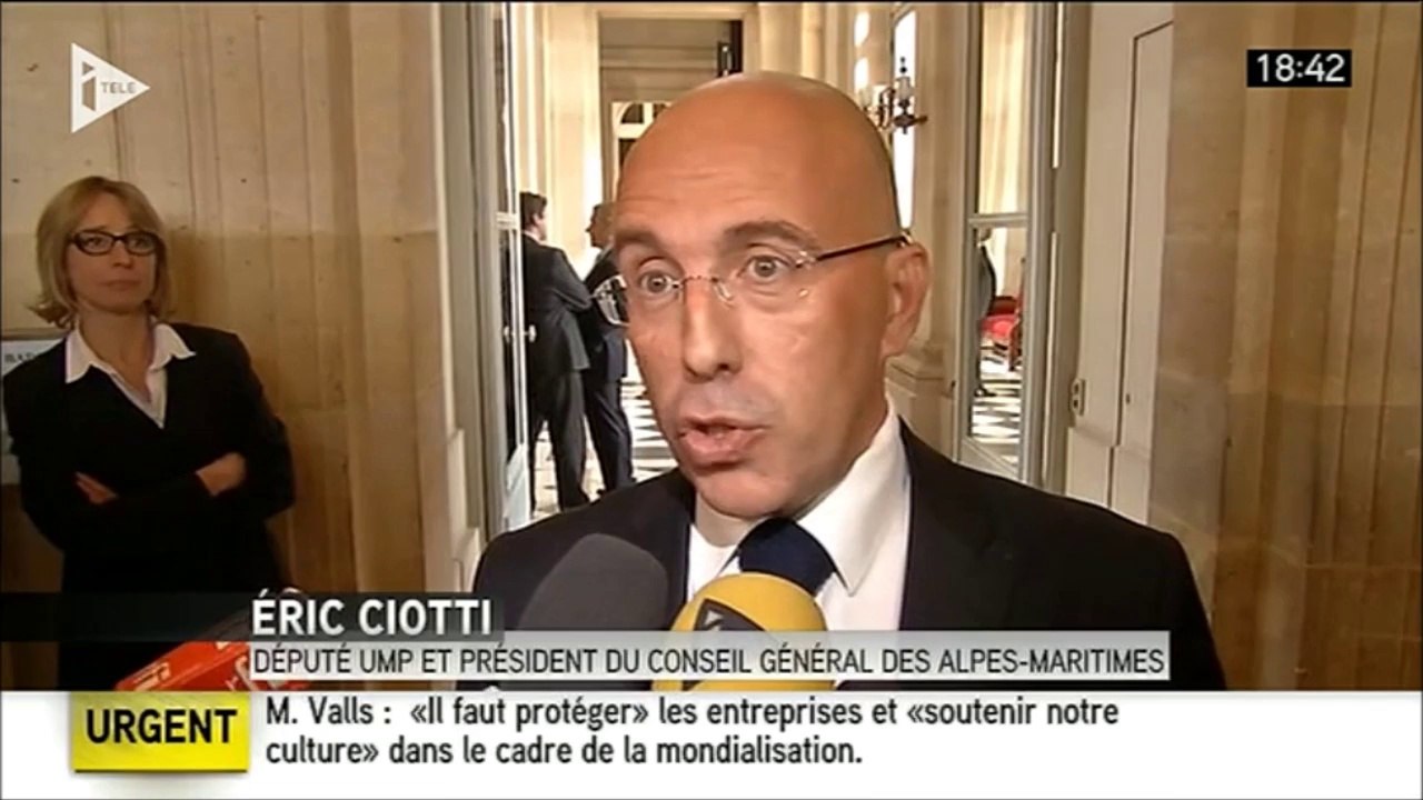 Réaction d'Eric Ciotti au discours de politique générale de Manuel Valls