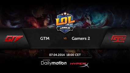 Gamers2 -vs- GTM Game #2 - LPL Season 1 ENG