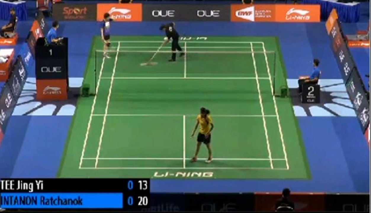 Singapore Open2014:  Ratchanok VS Tee Jing Yi Set1