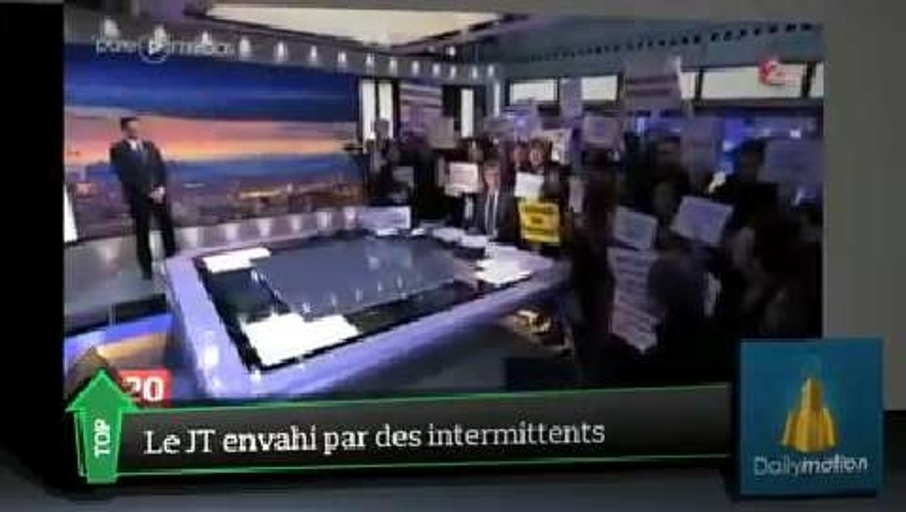 Le JT de Pujadas envahi par des intermittents du spectacle