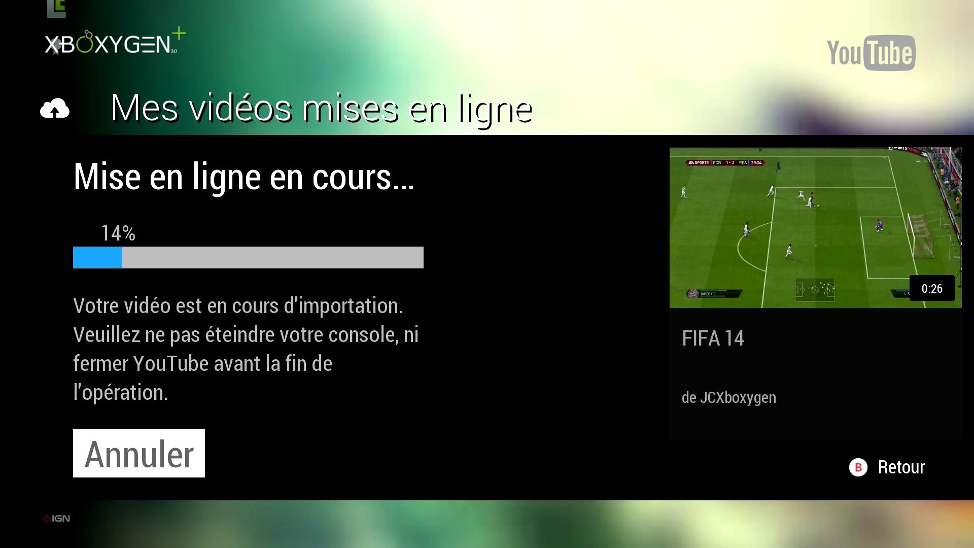 Xbox One - TUTO Comment mettre une vidéo enregistrée sur Youtube - Vidéo  Dailymotion