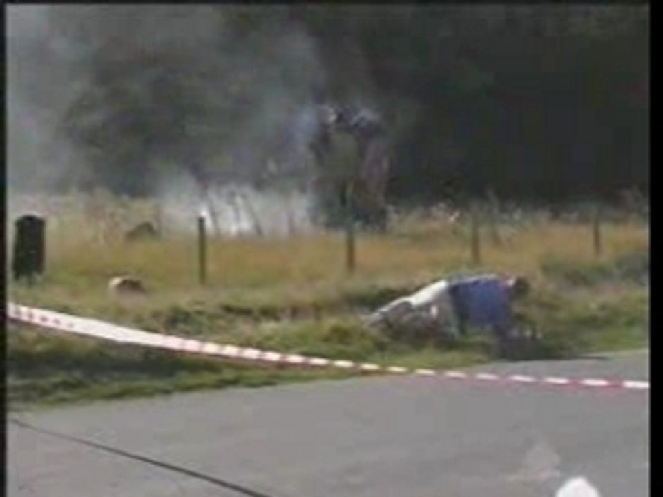 accident de rallye spectaculaire