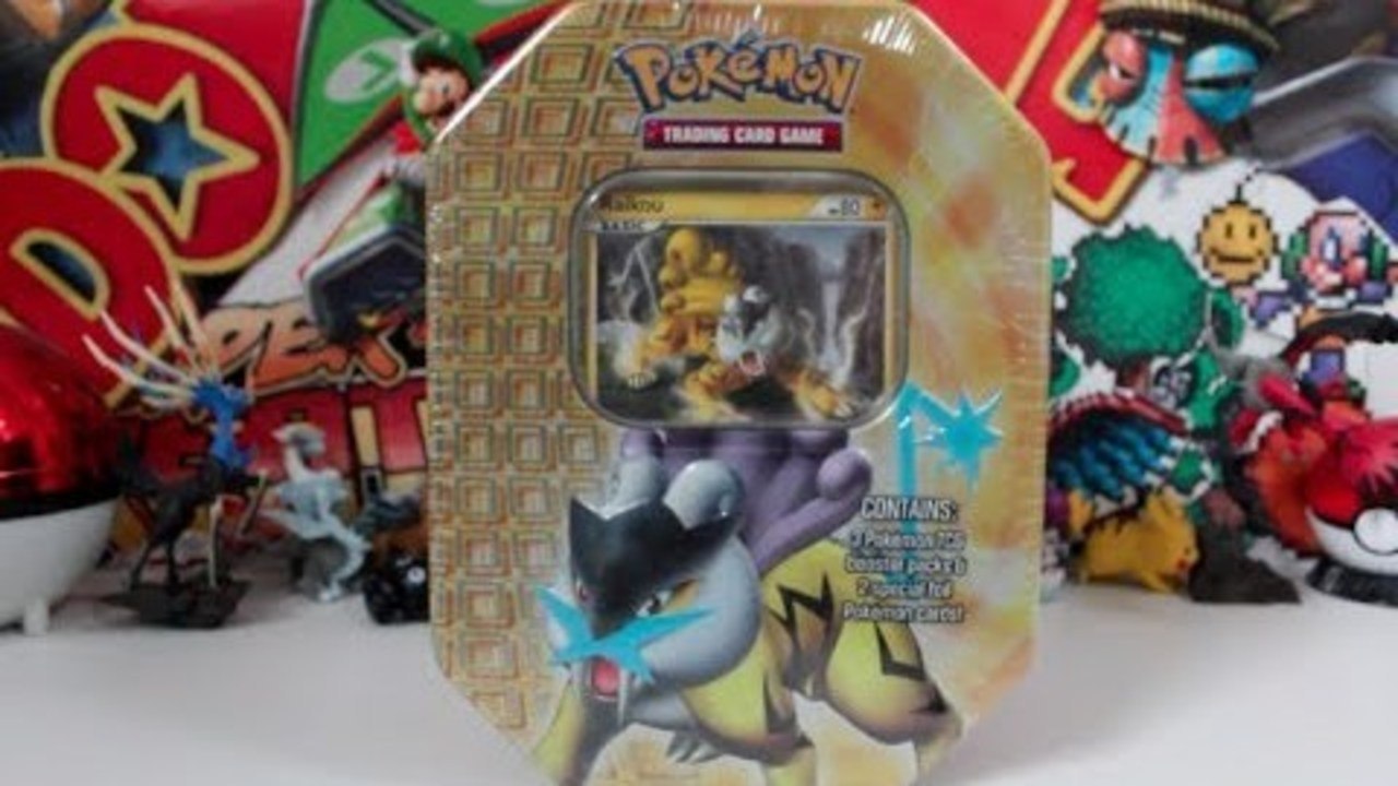 Opening A Pokemon Heart Gold And Soul Silver Raikou Tin!