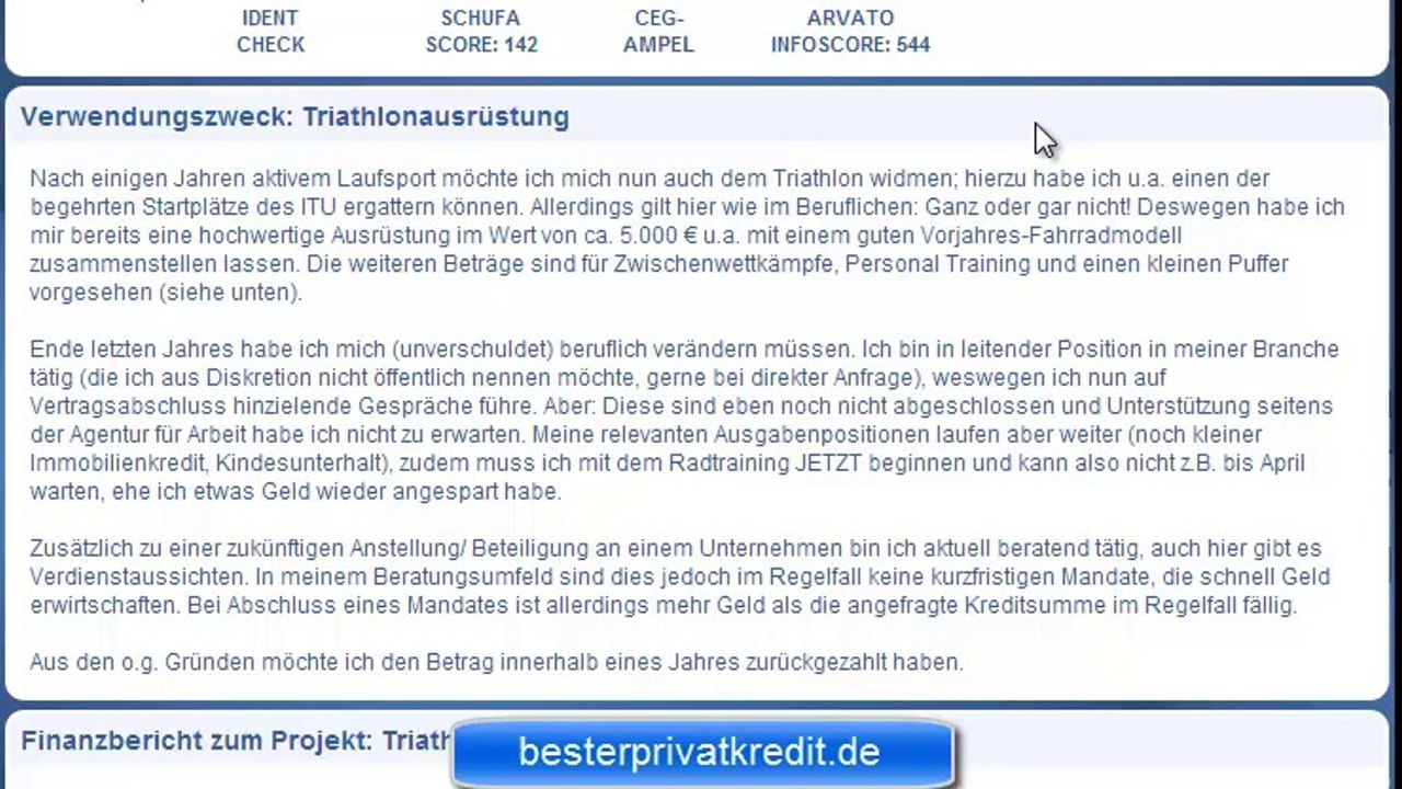 Auxmoney - erfolgreich Kreditprojekte einstellen - Online Kredit von Privat