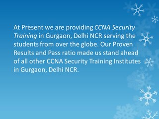 CCNA Security Training in Gurgaon
