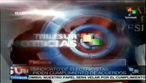 Electricistas mexicanos exigen al gobierno que cumpla con acuerdos