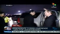 Rafael Correa comienza gira académica en Estados Unidos