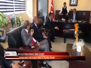 MHP İLÇE TEŞKİLATINDAN TEBRİK ZİYARETİ