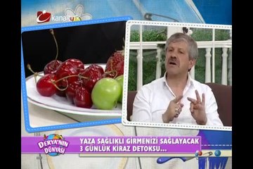 Prof.Dr.Ahmet Maranki'den, Yaza sağlıklı girmenizi sağlayacak, 3 günlük kiraz detoksu...