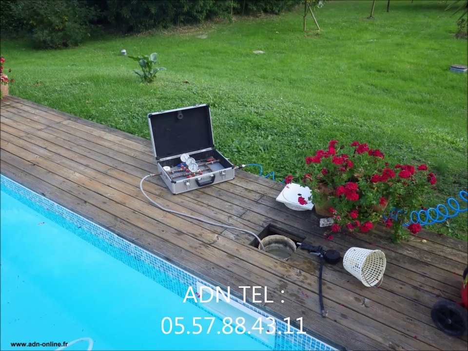 recherche détection de fuite piscine 33