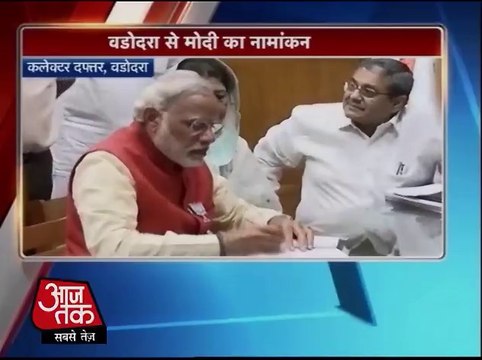Modi files nomination from Vadodara