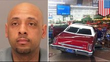 Meth-induced Wal-Mart car crash caught on camera