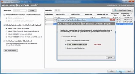 Kesin Hesap- AMP Hakediş ve Yaklaşık Maliyet 2012