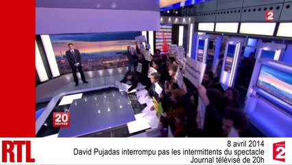 VIDÉO - Le JT de David Pujadas envahi par les intermittents