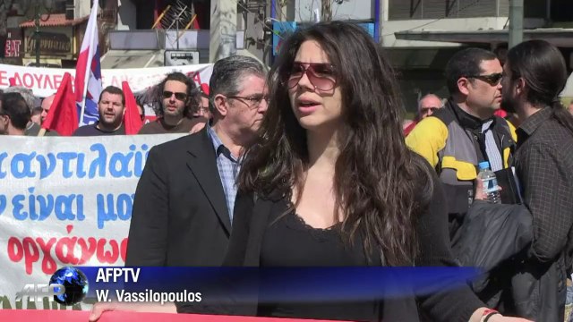 Grève générale en Grèce: manifestations anti-austérité