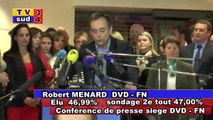 BEZIERS - 2014 - Municipales 2 ° tour - Robert MENARD