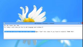 how to any add languge in windows 8 and windows 7
